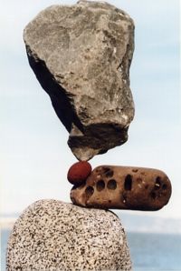 Gray, red and orange rocks
